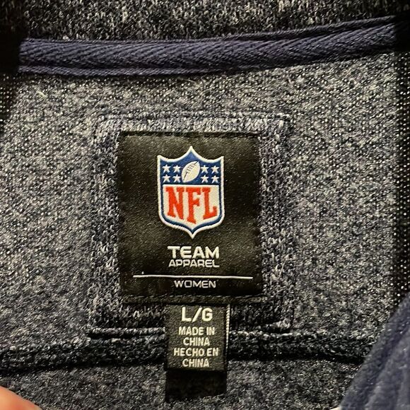 NFL New England Patriots 1/4 zip pullover with pockets SZ large - Picture 4 of 5